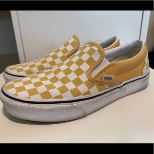 Yellow Checkered Vans